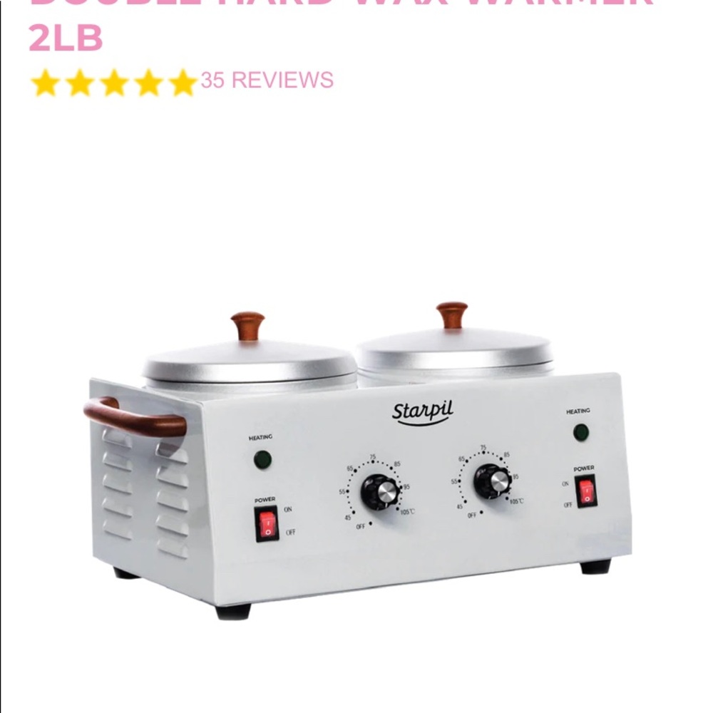 Starpil Double Wax Warmer, Pink Wax beads, Starpil oil and Emulsion never used